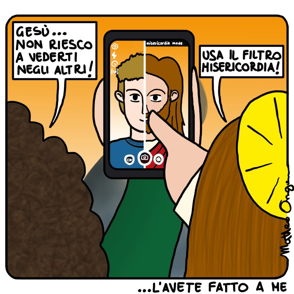 Vignetta della Domenica di Cristo Re dell'universo. anno A