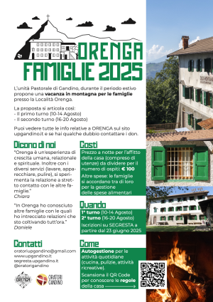 Vacanza a Orenga per le famiglie – Estate 2025